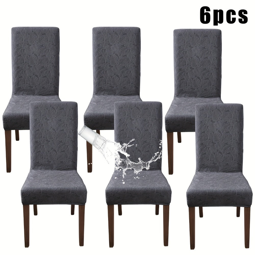 Stretch Dining Chair Covers Set of 4/6 – Plant Print Slipcovers for Dining Room Kitchen Chairs, Elastic Parsons Chair Protector, Home Decor