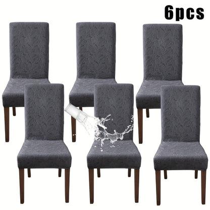 Stretch Dining Chair Covers Set of 4/6 – Plant Print Slipcovers for Dining Room Kitchen Chairs, Elastic Parsons Chair Protector, Home Decor