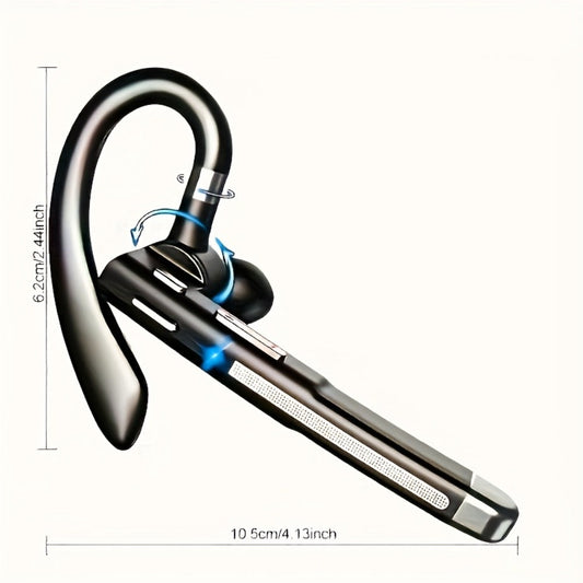Single-Sided Wireless Earbud ENC Noise Cancelling Mic Comfortable In-Ear Type-C for Bedside Audio, Alarms and Room Entertainment