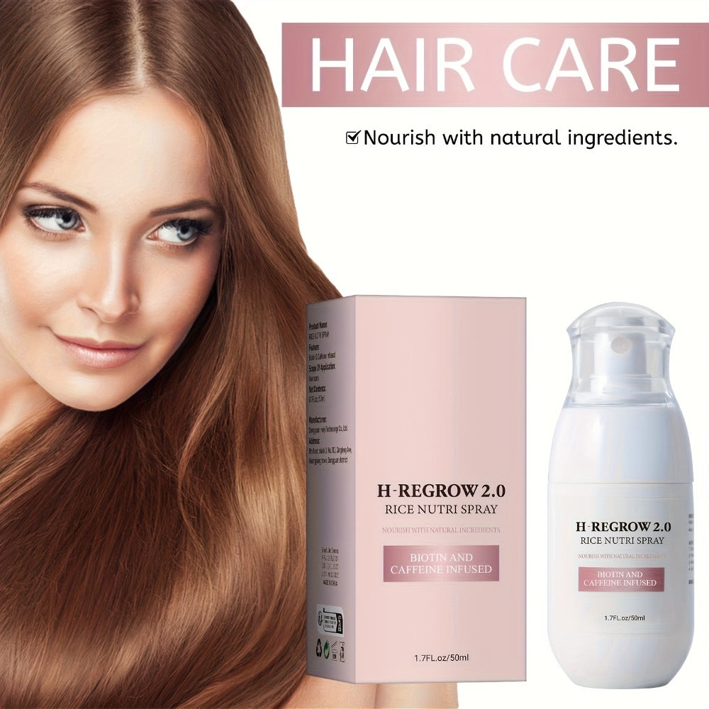Rice Scalp Spray 4pcs Set, Hydrolyzed Rice Protein & Ginger Root Extract Hair Mist for Scalp, Strengthening & Softening