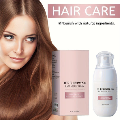 Rice Scalp Spray 4pcs Set, Hydrolyzed Rice Protein & Ginger Root Extract Hair Mist for Scalp, Strengthening & Softening