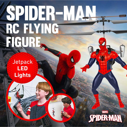 Spider-Man RC Helicopter 2CH Infrared Remote Control Indoor Flying Toy for Kids Boys Girls Ages 6+