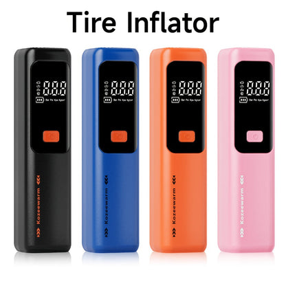 Cordless Tire Inflator Portable Air Compressor – USB-C Rechargeable, Digital Gauge, 3X Fast Inflation for Car Tires, Bikes