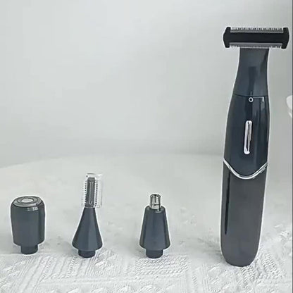 Women's Electric Bikini Trimmer Body Shaver Cordless Razor Replaceable Heads Facial Hair Eyebrow Nose Ear Hair Removal Sensitive Skin