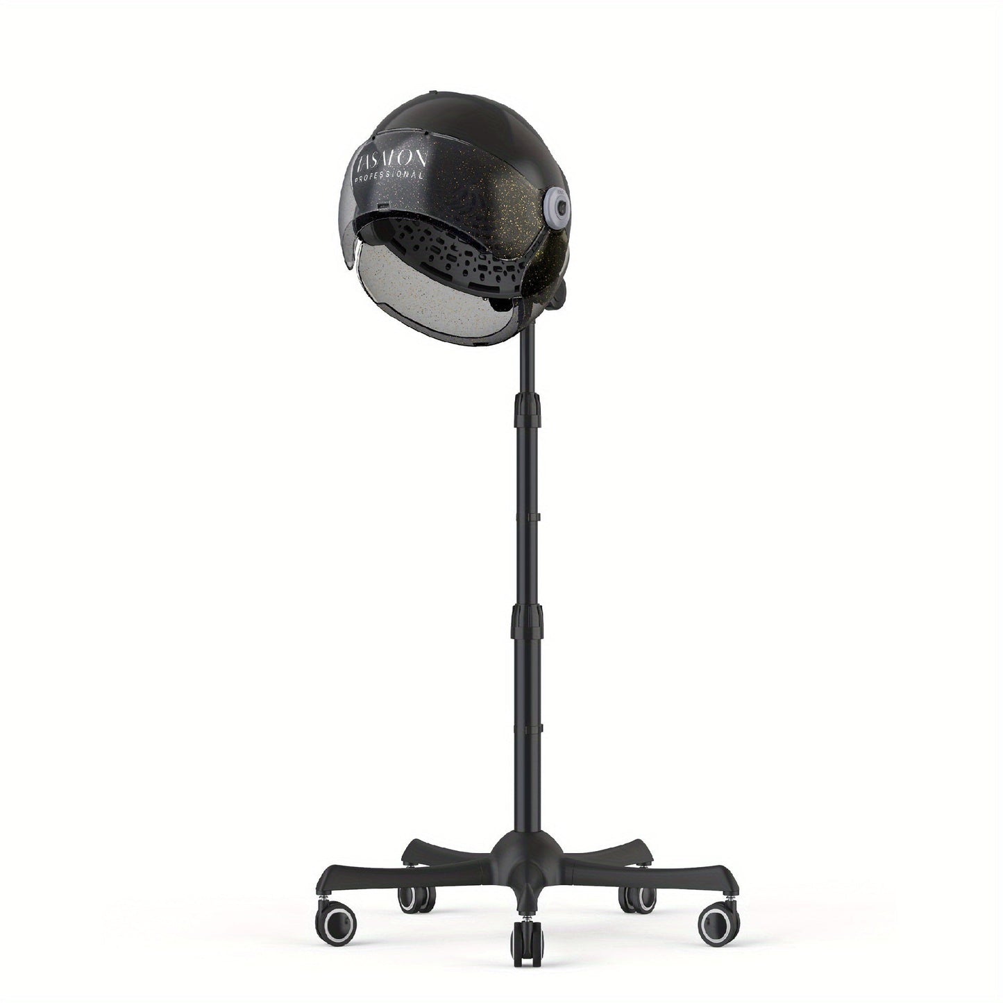 Hooded Hair Dryer 1875W Ionic Standing Bonnet Dryer on Wheels, 3 Heat Settings, Height Adjustable 30-55"