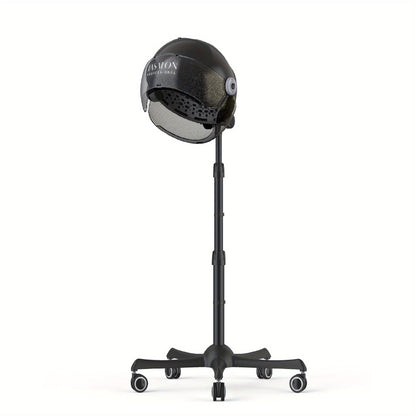 Hooded Hair Dryer 1875W Ionic Standing Bonnet Dryer on Wheels, 3 Heat Settings, Height Adjustable 30-55"
