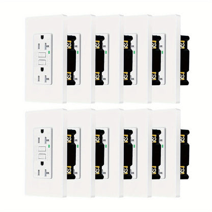 GFCI Outlet 20 Amp Tamper Resistant WR Weather Resistant with Wall Plate ETL Listed for Home Cooking, Dining and Outdoor Meals
