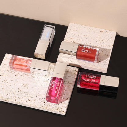 Plumping Lip Gloss Oil Set 3pcs 6pcs Transparent Glow Lip Plumper – High-Shine Glossy Finish in Berry Coral Pink Red