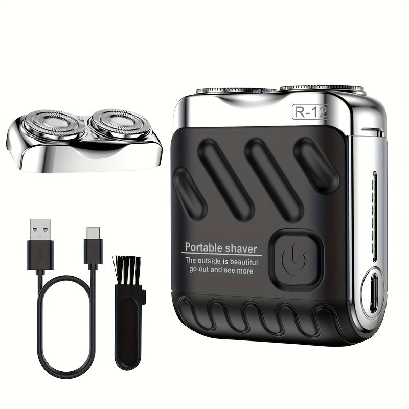 Electric Shaver Mini Dual Floating Blade with USB Charging and Select Waterproof or Digital Display Options