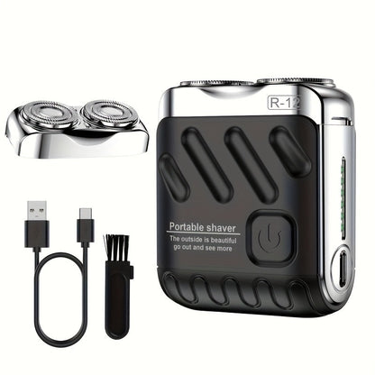 Electric Shaver Mini Dual Floating Blade with USB Charging and Select Waterproof or Digital Display Options