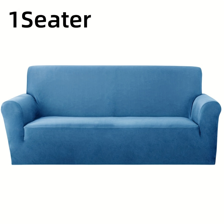 Sofa Cover Elastic Stretch Slipcover for 1, 2, 3 or 4-Seater Sofas in Seven Solid Colors with Model-Specific Size and Color Options
