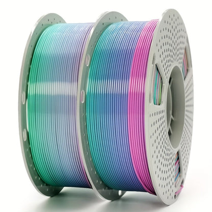 3D Printer Filament Gryddle Rainbow PLA 1.75mm 0.55lb Spool with Crystal, Jelly or Matte Color-Shift Finish
