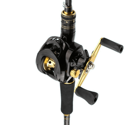 Carbon Fiber Fly Fishing Rod and Reel Combo Set 165cm Aluminum Alloy Reel EVA Grip Left Right Hand Fly Fishing Kit Black Gold Beginner