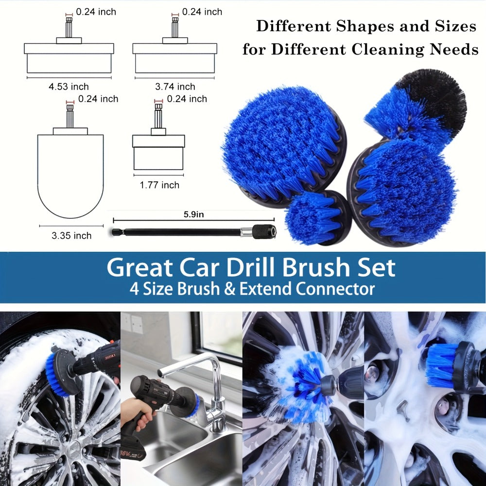 26-Piece Car Detailing Kit – Complete Car Cleaning Brush Set with Drill Brushes, Wheel Brush, Wash Mitt, Cleaning Gel & Squeegee