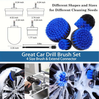 26-Piece Car Detailing Kit – Complete Car Cleaning Brush Set with Drill Brushes, Wheel Brush, Wash Mitt, Cleaning Gel & Squeegee