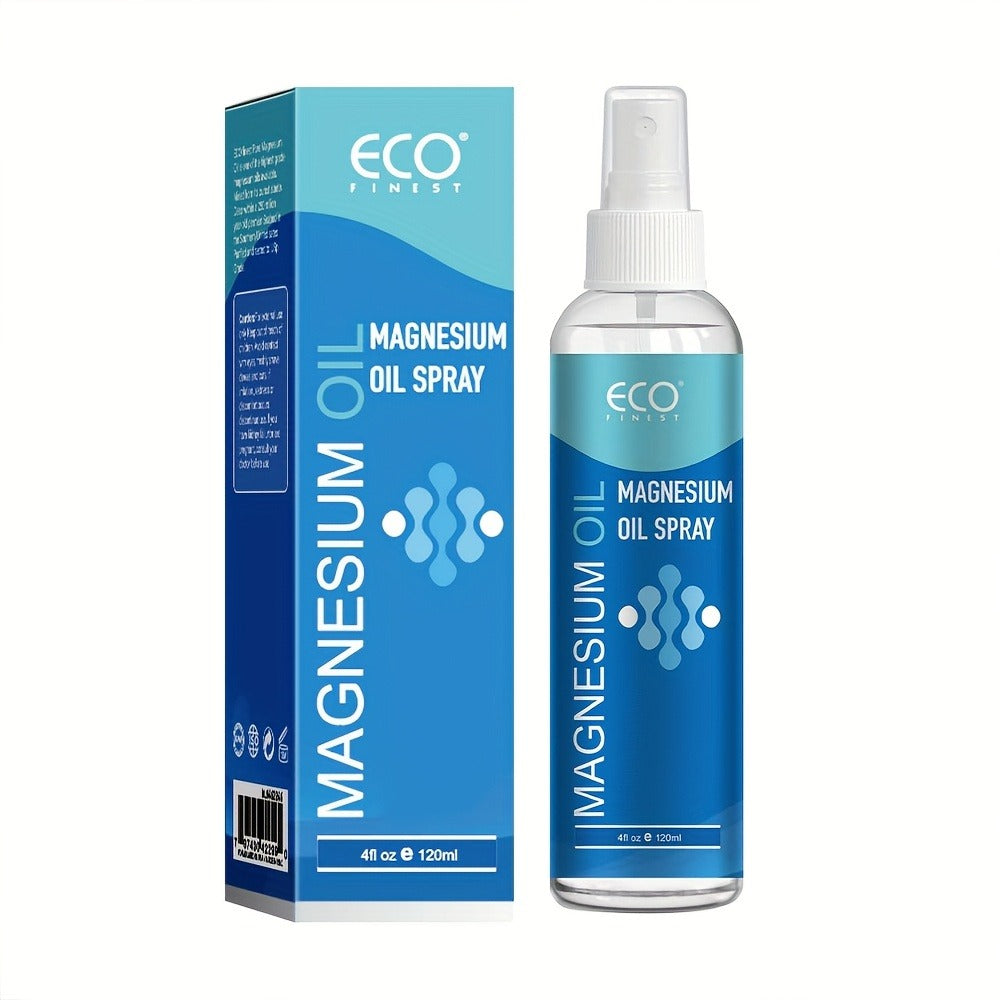 Magnesium Oil Spray for Muscle Relief & Sleep Support – Pure Transdermal Magnesium Chloride Body Spray for Leg Cramps, Restless Legs