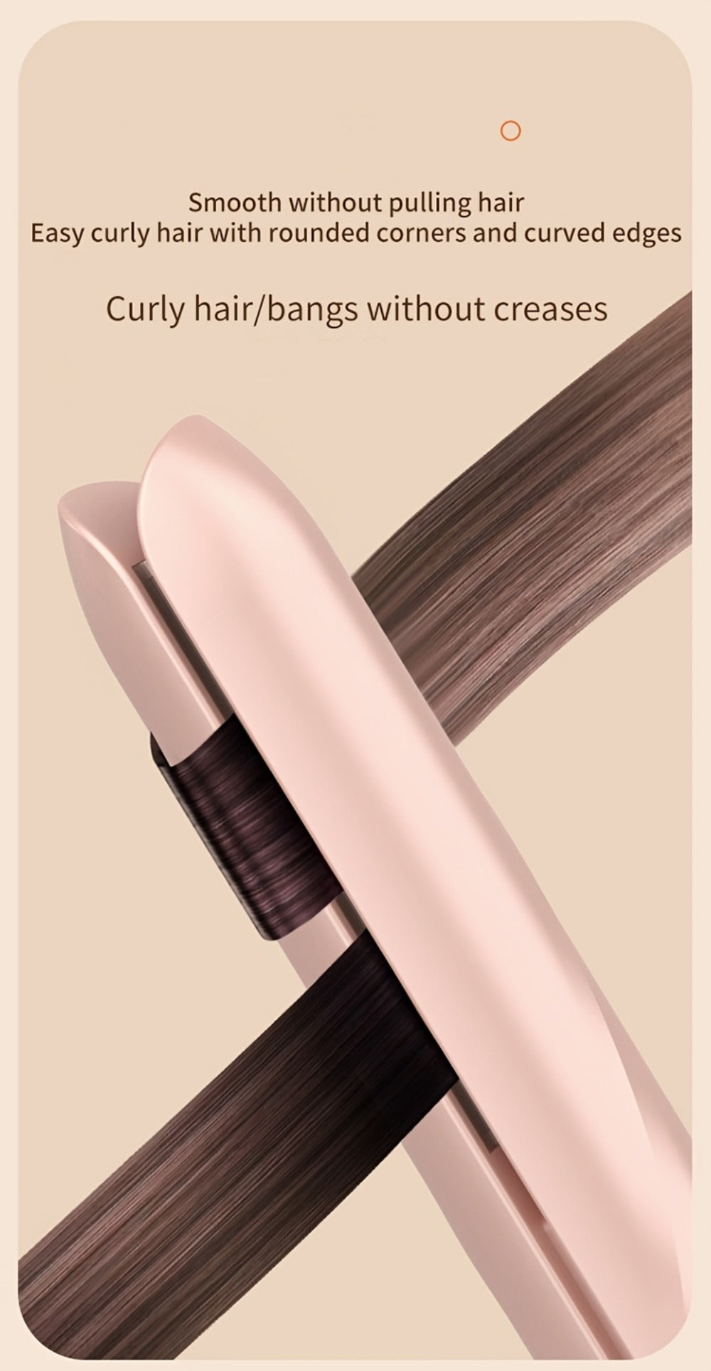 Wireless Hair Straightener and Curling Iron 2-in-1 Ceramic Cordless Hair Styler USB-C for Home, Travel and Salon Hair Styling