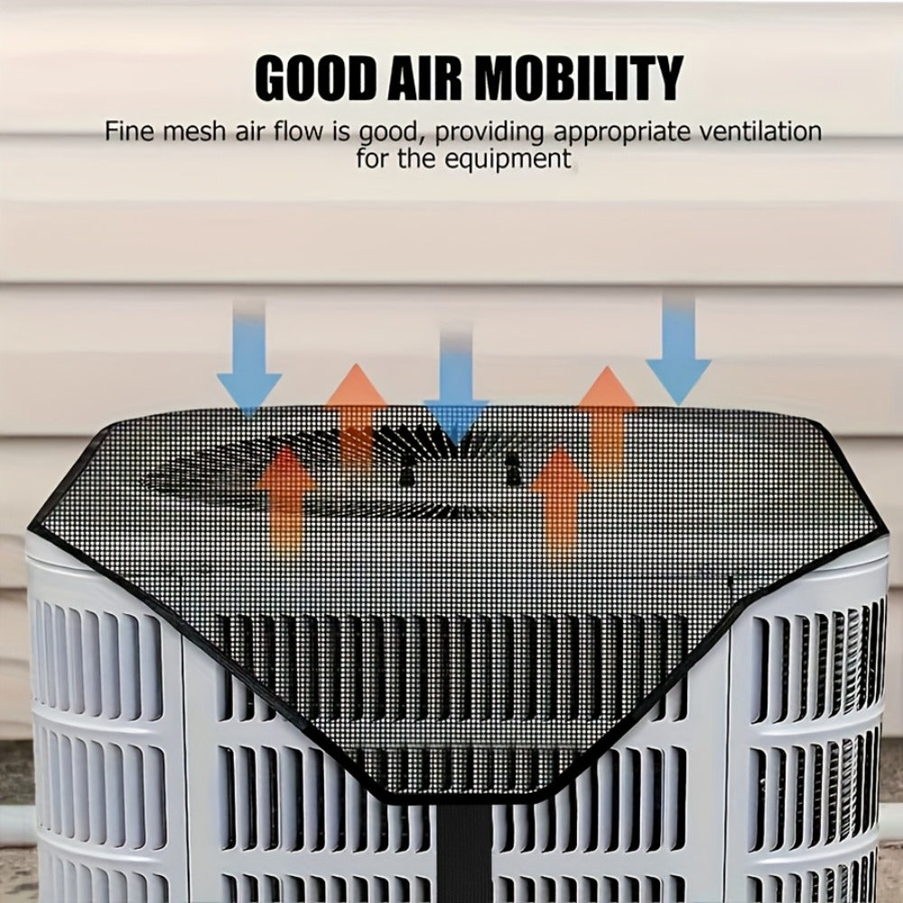 Outdoor AC Cover Premium Waterproof Windproof | Super Durable Air Conditioner Protector with Breathable PVC Mesh Ventilation
