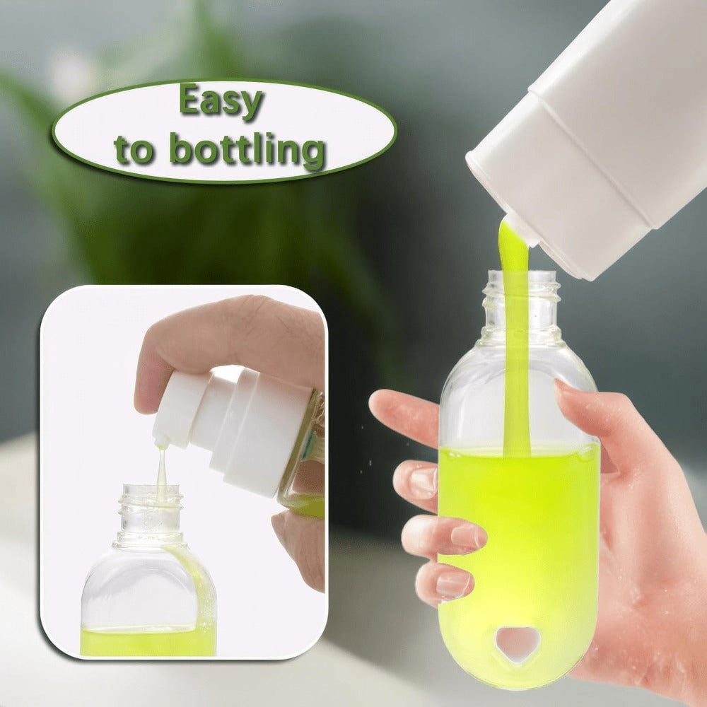 TSA Approved Travel Bottles with Keychain Leakproof Refillable Squeeze Containers 50-Pack Clear Plastic 1.7oz 50ML for Toiletries Lotion