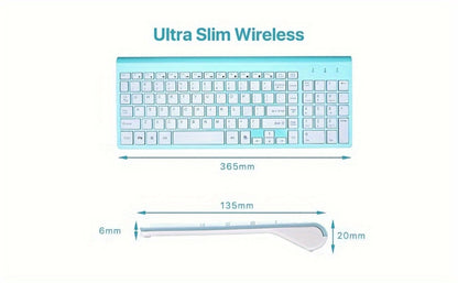 2.4G Wireless Keyboard and Mouse Combo Ultra-Thin Slim Full Size with Numpad Silent Keys Plug for an Everyday Personal Care Routine