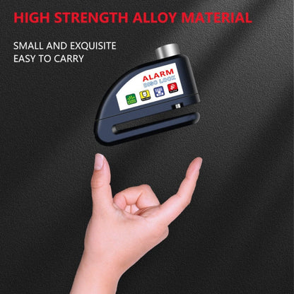 Motorcycle Disc Brake Lock with 120dB Alarm & USB Rechargeable 500mAh Battery, Anti-Theft Security Lock for Motorcycles Bicycles Dirt Bikes
