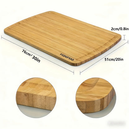 Cutting Board Bamboo-Look Juice-Groove Board with Five Size and Build Options for Prep or Serving