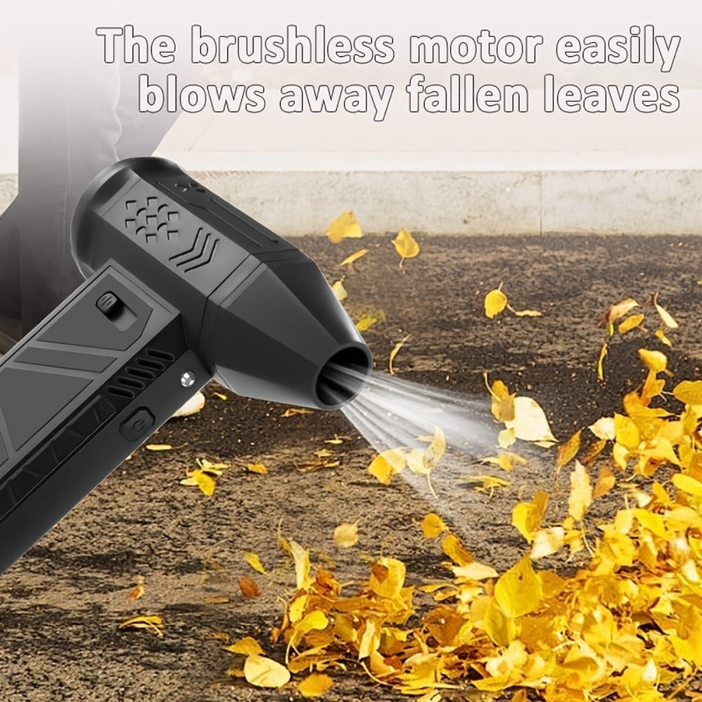 130000 RPM Portable Turbo Fan Blower & Vacuum 2-in-1, USB Rechargeable Cordless Handheld Air Blower for Dust Removal