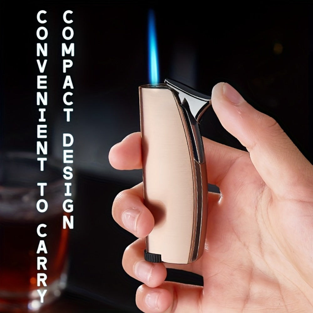Windproof Lighter 2-Pack, Slim Portable Pocket Lighter with Mirror Finish, Refillable Butane Flame