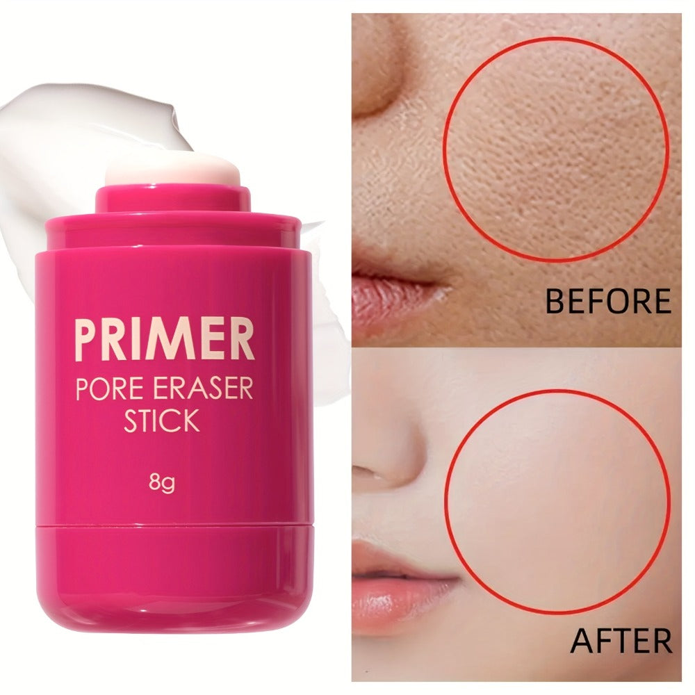 Pore Minimizer Face Primer Stick 2pcs Oil Control Matte Finish Makeup Base, for Makeup, Travel and Everyday Vanity Use