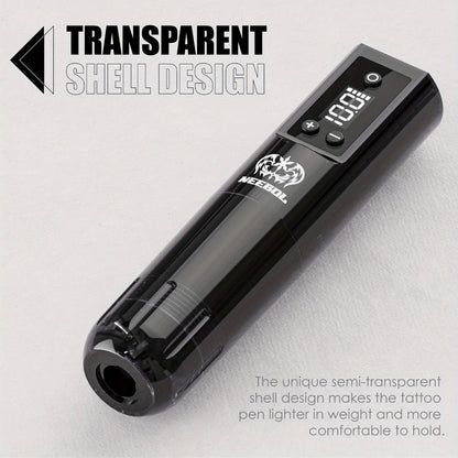 Wireless Rotary Tattoo Machine Neebol Cordless Pen, 6- Battery Life, Portable Design, Cartridge Compatible