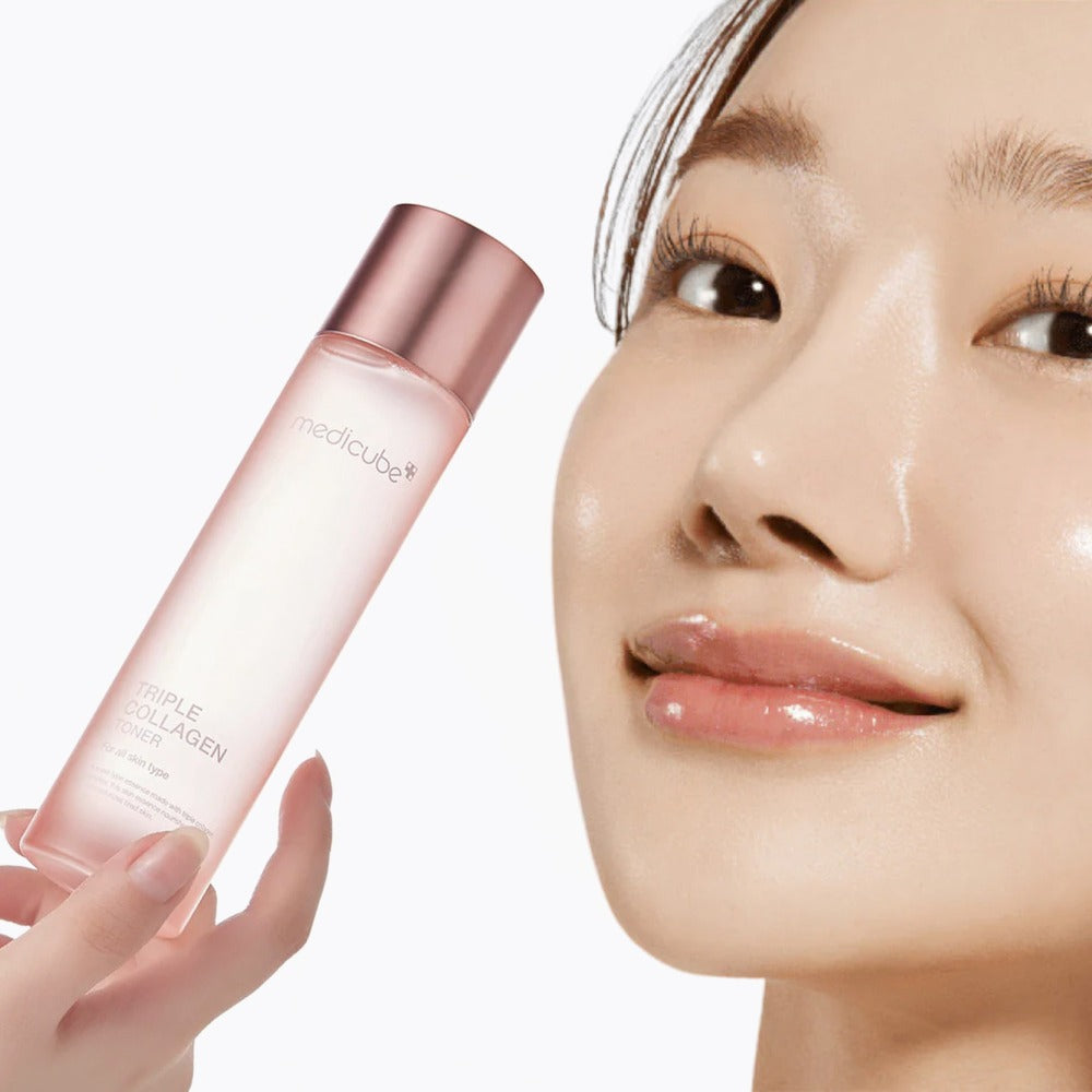 Collagen Face Toner 140ml Triple Collagen Deep Hydration Plumping Toner with Hyaluronic Acid for Bath Time, Home Spa and Personal Care