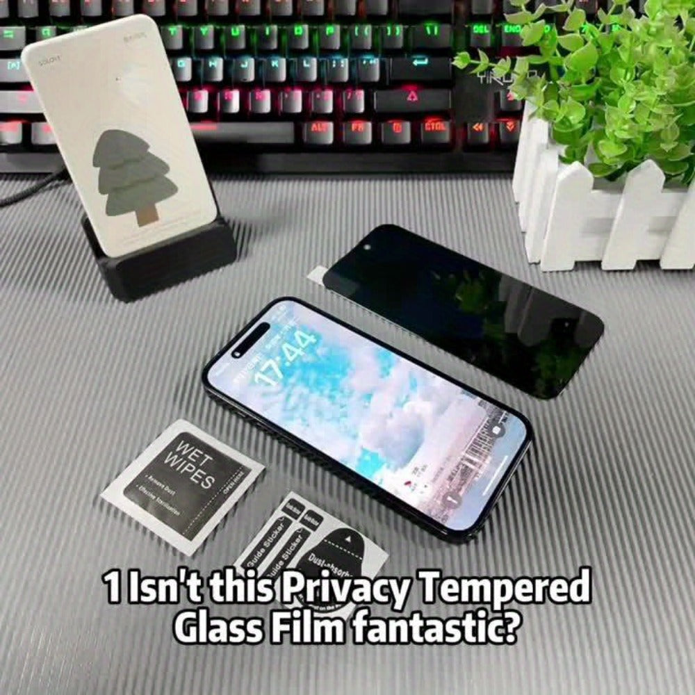 Screen Protector, Privacy Tempered Glass with Side-Angle Privacy Filter for 22 Selected iPhone Model Options