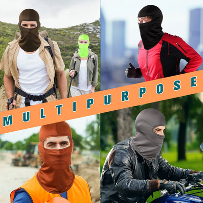 Balaclava Mask Bulk 30 Pack UPF Sun Protection – Full Face & Neck Coverage, Breathable Polyester, Multi-Color for Skiing, Snowboarding