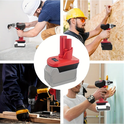 Battery Adapter Converter for Dewalt 20V & 18V Red Tools Li-ion Battery to 12V Power Tool Replacement