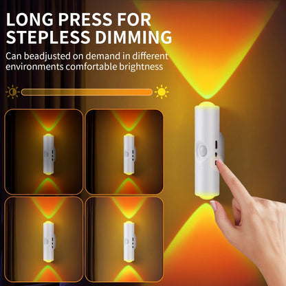 RGB Magnetic Night Light LED Ambient, Multi-Color Motion Sensor, No-Drill Magnetic Install, Long Battery Life for Living Room