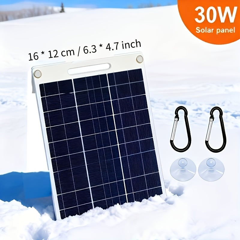 [Portable Solar Panel] Portable Solar Panel Solar Panel Winter Outdoor Solar Charger for Garden, Pathway and Patio Lighting