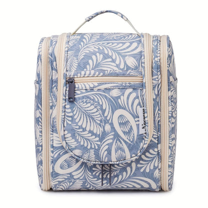 Toiletry Bag Hanging Large-Capacity Makeup Organizer with Hook, Multiple Compartments and 16 Print Options