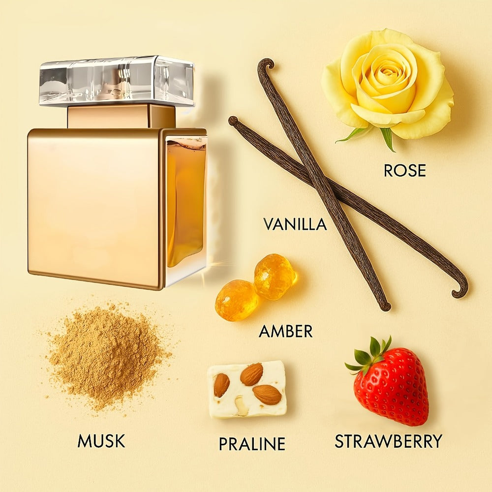 Perfume for Women 24K Spray with a Fresh Floral, Cool and Light Woody Fragrance Profile in a Distinctive Bottle Presentation