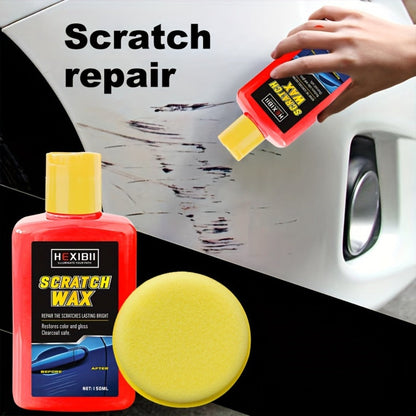 Car Scratch Remover Paste Kit – Clear Coat Scratch Eraser for Light Surface Marks & Swirl Marks, Car Paint Repair Paste | 150ml or 2-Bottle