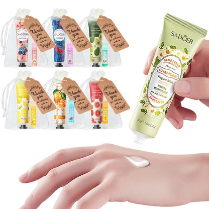 24pcs Bulk Lip Balm & Hand Cream Gift Set, Party Favors, Wedding & Thank You Gifts for Guests