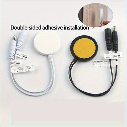 Hidden Touch Sensor LED Dimmer Switch DC 5-24V, Capacitive Touch Dimming Switch for LED Light Strip