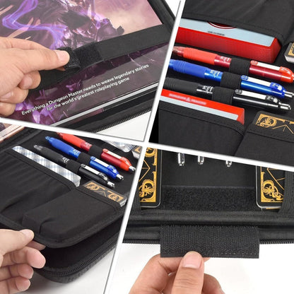 DnD Dice Tray & Storage Box for D&D RPG MTG Tabletop Games – Polyhedral Dice Rolling Tray Organizer Case for Dungeons & Dragons, Pathfinder