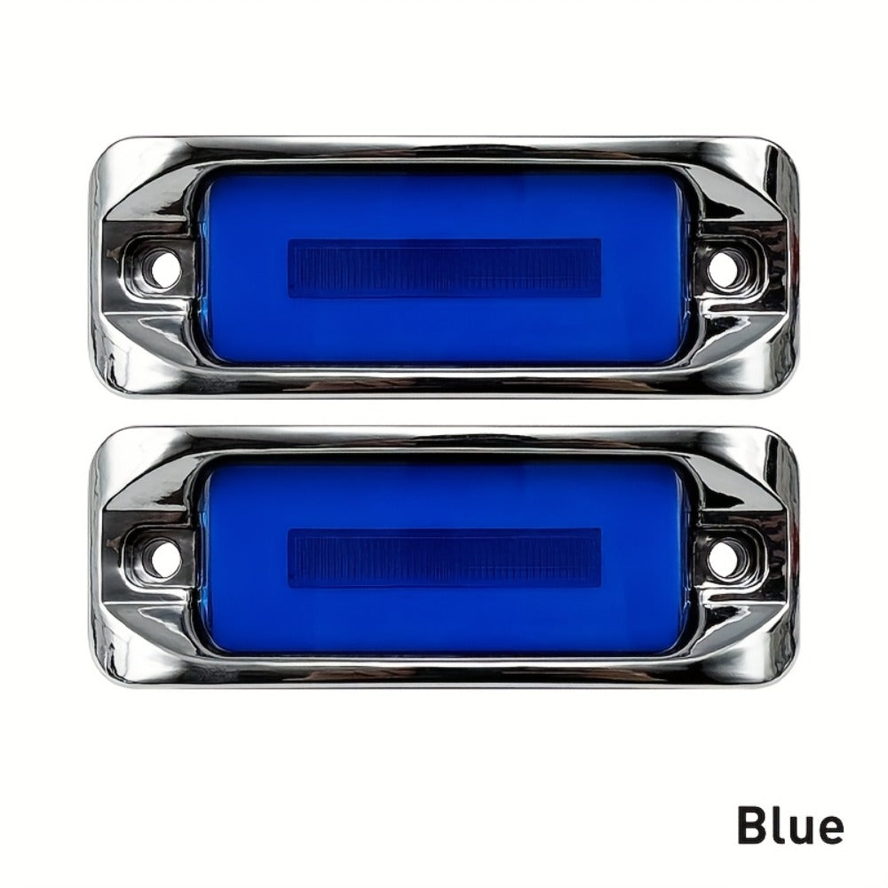 LED Car Side Marker Lights – Strobe Warning Flashing Signal Light for Truck Car Night Driving Safety, High/Low Brightness