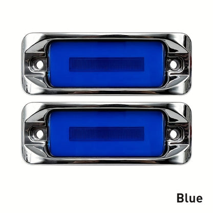 LED Car Side Marker Lights – Strobe Warning Flashing Signal Light for Truck Car Night Driving Safety, High/Low Brightness