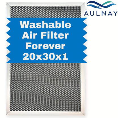 Electrostatic HVAC Air Filter MERV 8 Lifetime Reusable, 6-Layer Filtration MPR 600 FPR 5, Increases Airflow