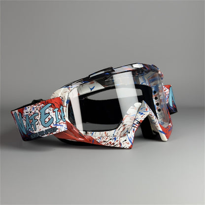 Ski Goggles Set with Black Headband – TPU Frame PC Lens Mirror Coating, Thick Foam Pad, Adjustable Strap, 28+ Color Styles