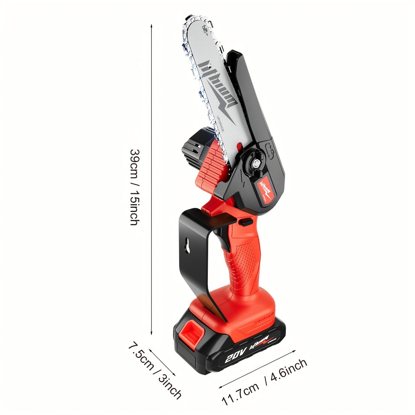 Mini Chainsaw Cordless 4 & 6 Inch Electric - Upgraded Portable Battery Chainsaw with Safety Lock