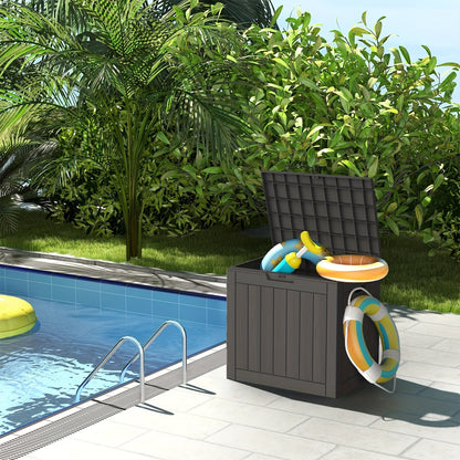Deck Box Resin Heavy Duty 230LB Lockable | Patio Garden Pool Garage