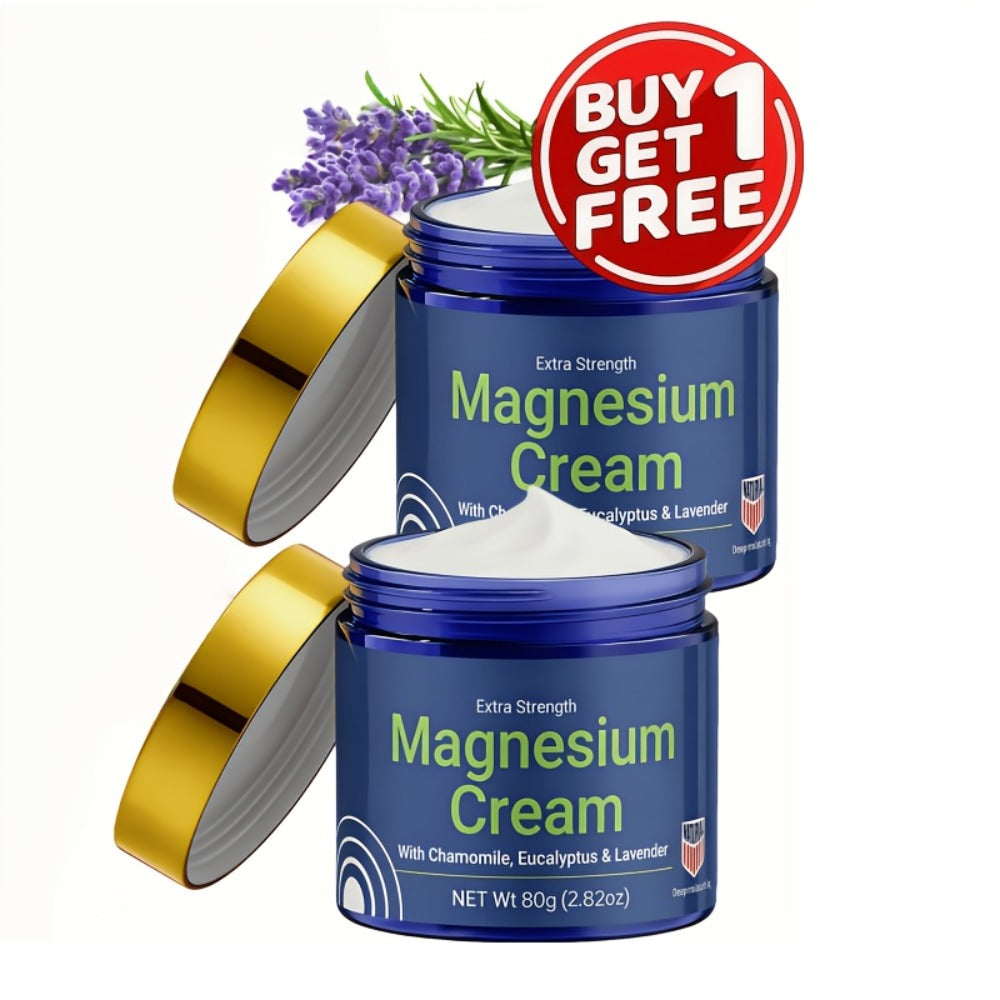 Magnesium Deep Hydration Body Lotion 2-Pack – Fast Absorbing Non-Greasy Moisturizing Cream for Dry Skin, Skin-Friendly Formula for Office