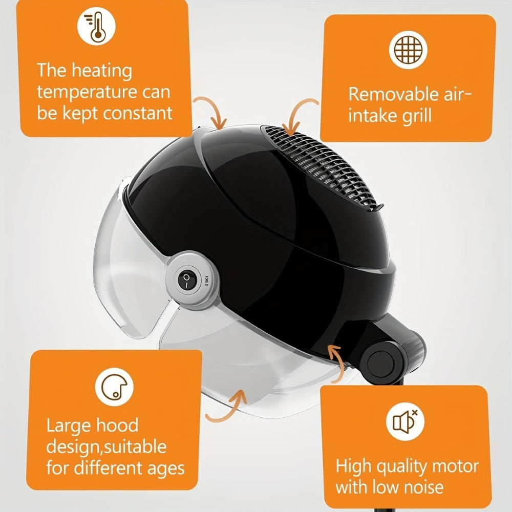 Ionic Floor-Standing Hooded Hair Dryer 1875W, Adjustable Height Professional Salon Hood Dryer for Deep